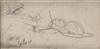 JEAN-FRANÇOIS MILLET (Gréville 1814-1875 Barbizon) Studies of Snails and a Head Study.